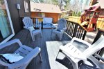 Deck off of Dining Room with Seating and BBQ